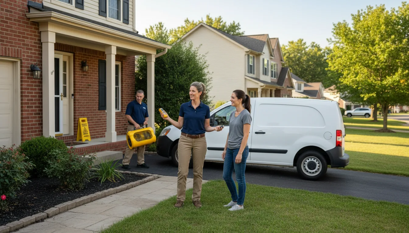 Water restoration image for Dehumidification And Cleanup Services in Kearny, NJ